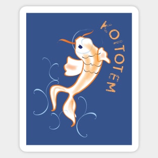 Koi Totem Sticker